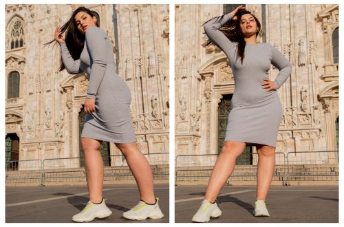 modne dopasowane sukienki plus size w hurcie online